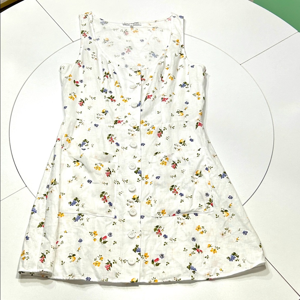 Excellent Condition Reformation Linen Dress- Size 8